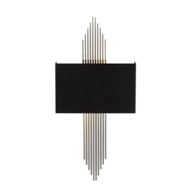Opviq Lámpara de pared 614 - A Negro y Plata